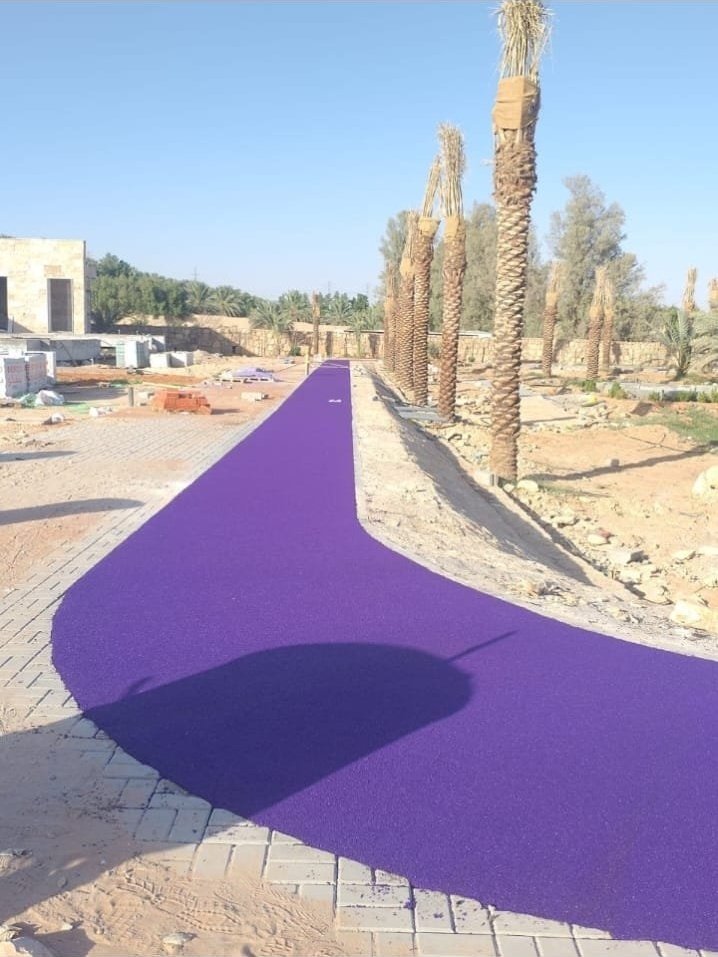 فرد رول المطاط لمضمار الجري