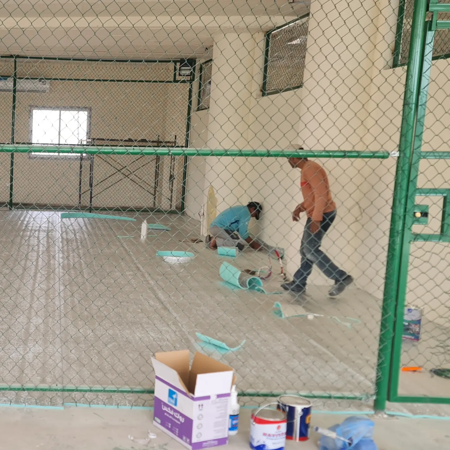 تجهيز اللباد وأدوات التركيب