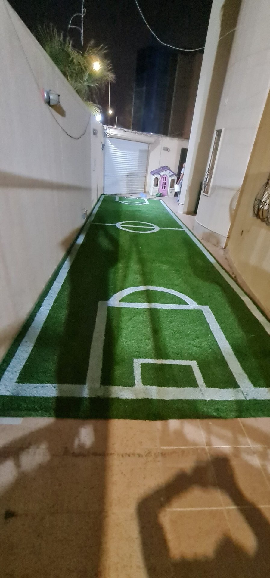 تخطيط ملعب مصغر في ممر